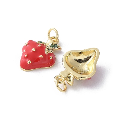 Brass Enamel Pendants KK-D336-01G-1