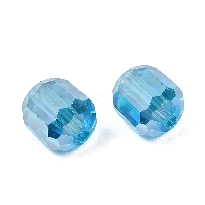 Electroplate Column Glass Beads EGLA-A043-02-AB13-1