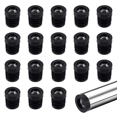 40Pcs Round Plastic Plug Tubing End Cap FIND-GA0007-14-1