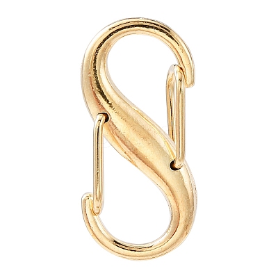 Alloy Double S Snap Hook Spring Keychain Clasps FIND-YW0004-08G-1