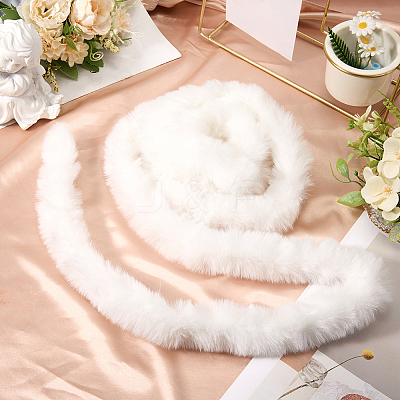3Pcs 3 Colors Faux Fur Chenille Stick Fabric Roll for Christmas Tree Decor or Wreath Bows Craft FIND-CY0002-08-1