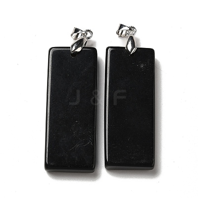 Natural Obsidian Big Pendants G-H286-06P-06-1