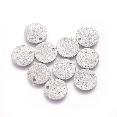 Non-Tarnish 304 Stainless Steel Charms STAS-E455-02P-12mm-1