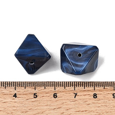 Opaque Acrylic Beads OACR-D320-02G-1