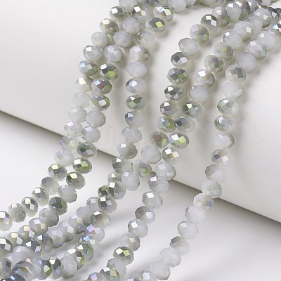 Electroplate Glass Beads Strands EGLA-A034-J1mm-S04-1
