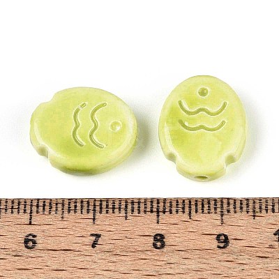 Handmade Porcelain Ceramic Beads PORC-T133-24I-1