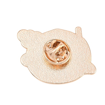Diving Coconut Enamel Pins JEWB-L028-01G-1