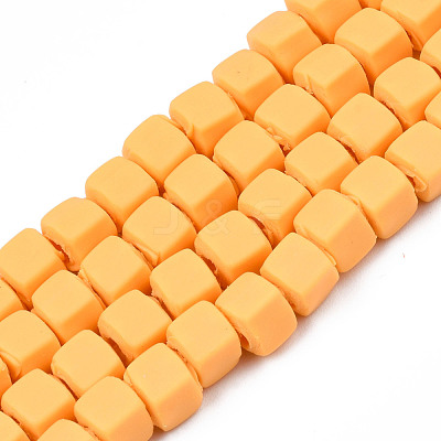 Handmade Polymer Clay Beads Strands CLAY-S092-78N-1