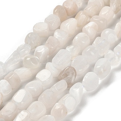 Natural Rainbow Moonstone Beads Strands G-P497-01E-69A-1