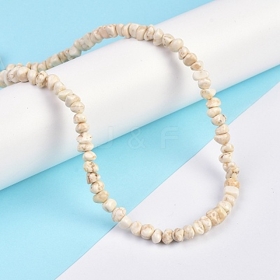 Natural Magnesite Beads Strands TURQ-P001-02A-11-1
