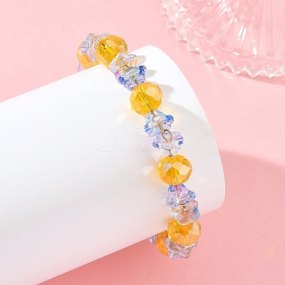 Halloween Glass Beaded Bracelets for Women BJEW-JB14451-1