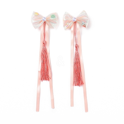 Bowknot Long Ribbon Alligator Hair Clip PHAR-D013-03C-1