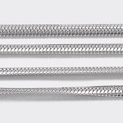 Tarnish Resistant 304 Stainless Steel Flat Snake Chains CHS-K007-10A-1