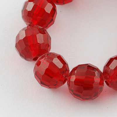 Transparent Glass Bead Strands X-GLAA-R095-8mm-22-1