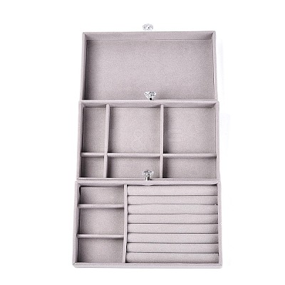 3-Tier PET Plastic Jewelry Storage Drawer Boxes CON-N016-05B-1