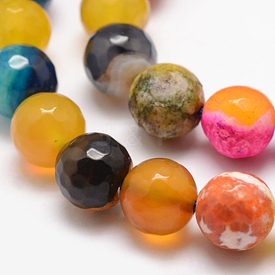 Natural Fire Crackle Agate Bead Strands G-K166-07F-10mm-16-1