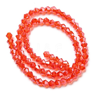 Transparent Electroplate Glass Beads Strands LS-EGLA-A039-T4mm-A14-1