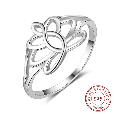 Flower 925 Sterling Silver Finger Rings FS-WG1E6A3-02-1