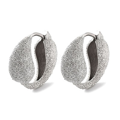 Brass Hoop Earrings KK-B082-21P-1