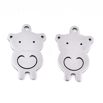 Non-Tarnish 201 Stainless Steel Pendants STAS-S081-041-1