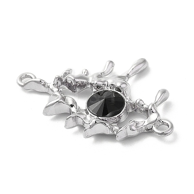 Alloy Jet Rhinestone Pendants PALLOY-P294-01P-02-1