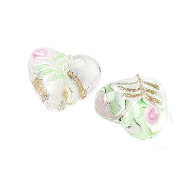 Handmade Transparent Lampwork Beads BLOW-D300-07C-1