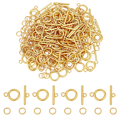 80 Bags Tibetan Style Alloy Toggle Clasps FIND-ME0003-21-1