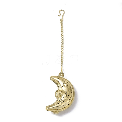 Moon Loose Tea Infuser AJEW-G045-05G-1