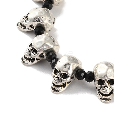 Glass Beaded Necklaces NJEW-H047-05-1