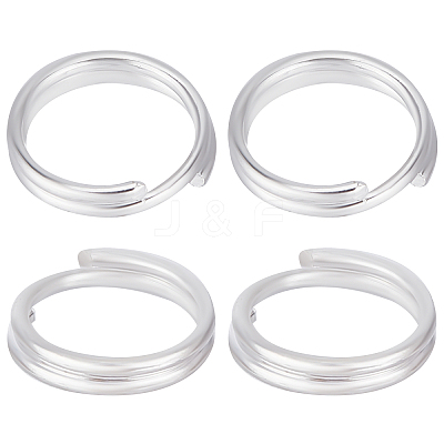 20Pcs 925 Sterling Silver Split Jump Rings STER-BBC0001-33A-1