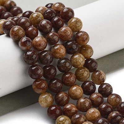 Natural Gemstone Beads Strands G-H045-A01-10MM-1