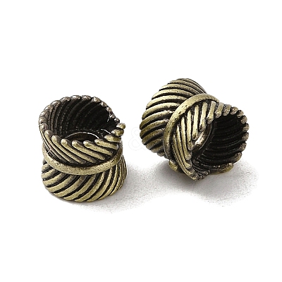 Tibetan Style Rack Plating Brass Bead KK-Q805-06AB-1