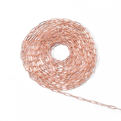 Brass Paperclip Chains CHC-T008-07RG-1
