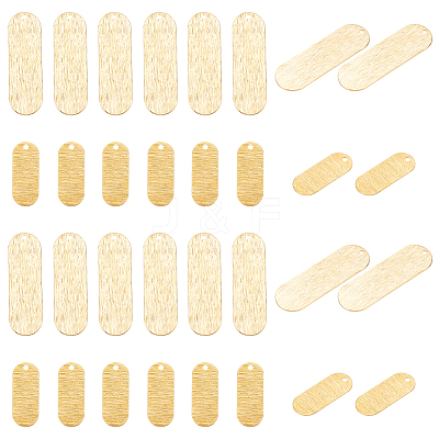 24Pcs 2 Style Brass Pendants KK-BC0011-75-1