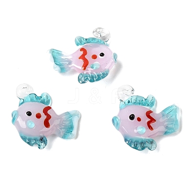 Handmade Lampwork Pendants LAMP-B035-01B-09-1