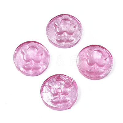 Spray Painted Transparent Resin Cabochons CRES-S302-64-A03-1
