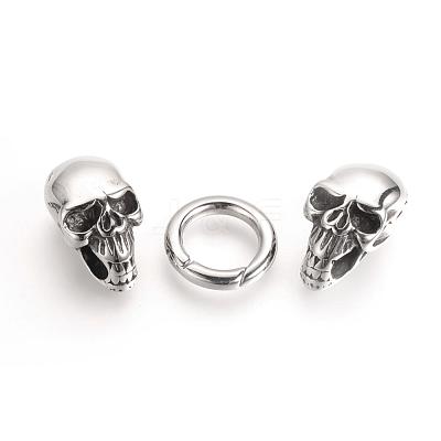 304 Stainless Steel Spring Gate Rings STAS-Q209-36-1