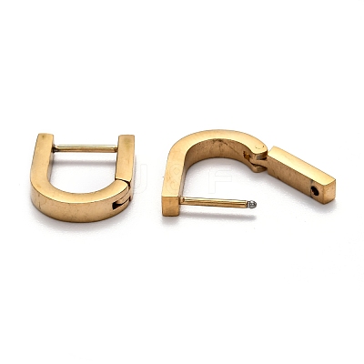304 Stainless Steel Huggie Hoop Earrings STAS-H156-12A-G-1