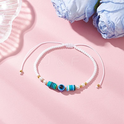 Glass Seed Beads Braided Bead Bracelets BJEW-MZ00211-02-1