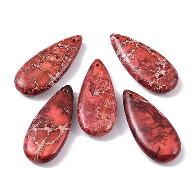 Dyed Synthetic Imperial Jasper Pendants G-P529-07I-1