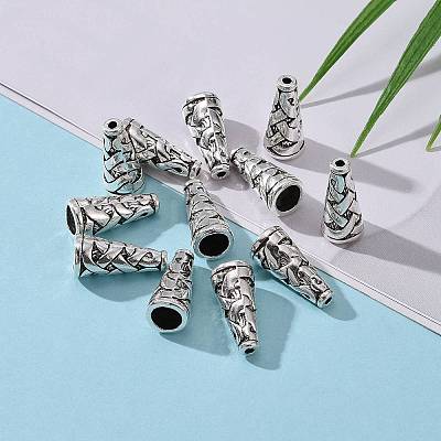 Tibetan Style Alloy Bead Cone TIBEB-00821-AS-NF-1