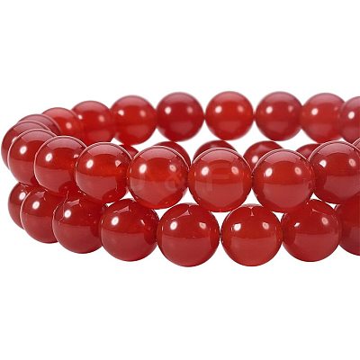 Natural Carnelian Bead Strands G-PH0028-8mm-15-1