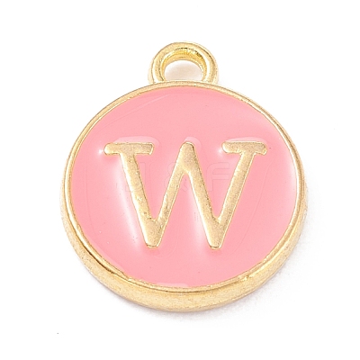 Golden Plated Alloy Enamel Charms ENAM-Q437-14W-1