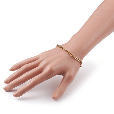 304 Stainless Steel Figaro Chain Bracelets BJEW-JB05838-1
