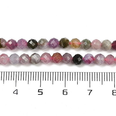 Natural Multicolor Tourmaline Beads Strands G-C181-B04-03-1