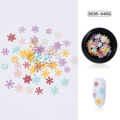 Christmas Theme Paper Nail Decals Art Patch MRMJ-S035-040G-1