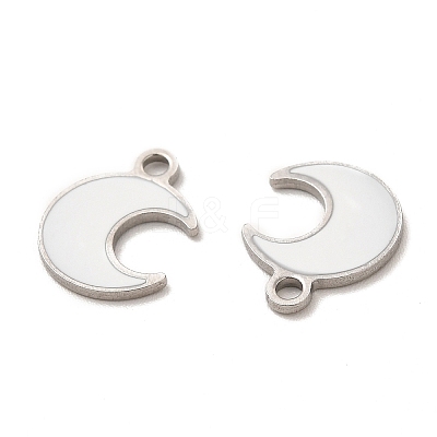304 Stainless Steel Enamel Pendants STAS-M308-18P-03-1