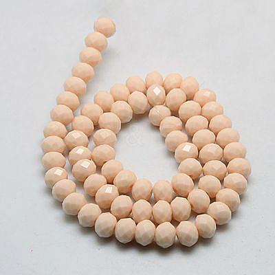 Imitation Jade Glass Bead Strands GLAA-F001-3x2mm-14-1