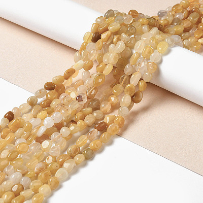 Natural Yellow Aventurine Beads Strands G-I351-A02-1