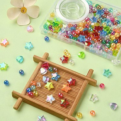 DIY Stretch Bracelet Making Kit DIY-YW0007-47D-1
